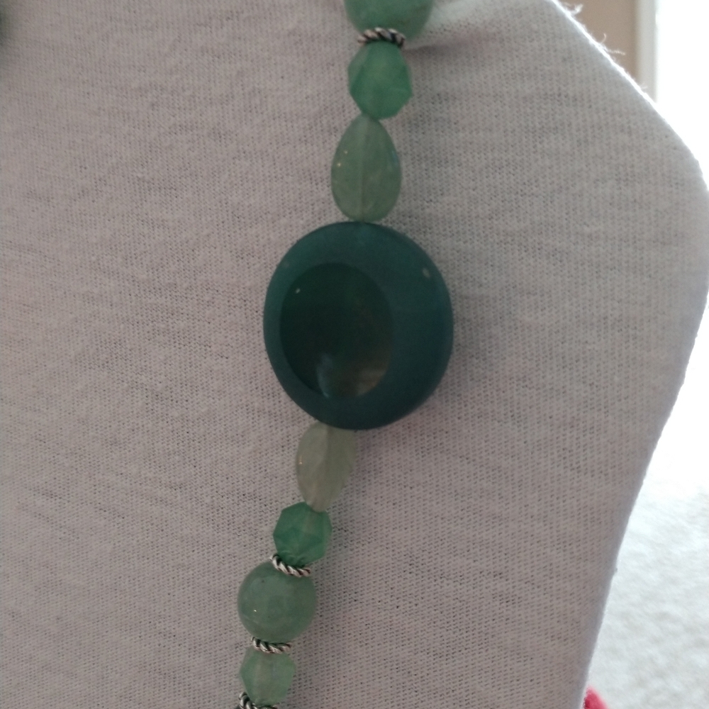 😀 NECKLACE EARRINGS SET HANDMADE NEW Women’s - Picture 7 of 12